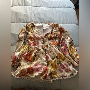 VICI Crochet floral romper never used before